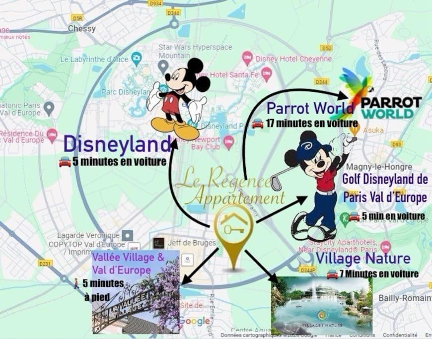 Le Regence, Terrasse, Serris Disney エクステリア 写真